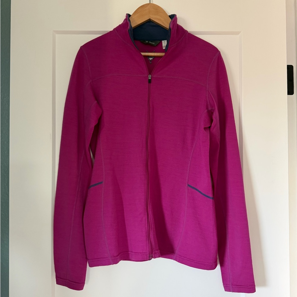 Ibex 100% merino full zip - S